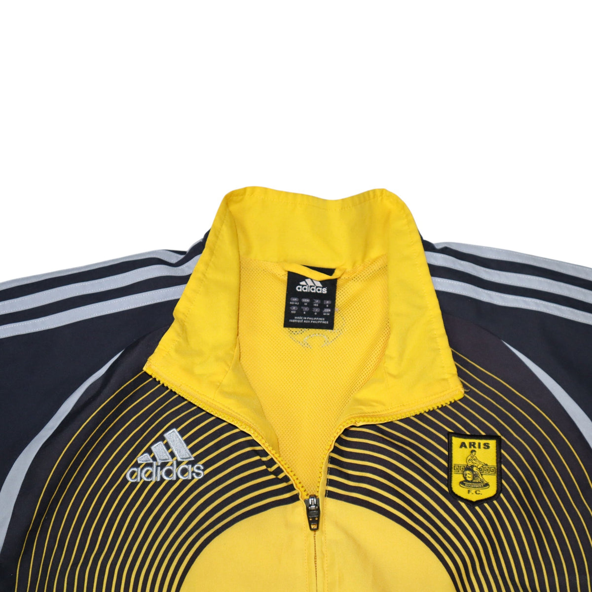 Vintage 2000s Adidas Aris Tracksuit Set | Black/Yellow/Grey | Size M
