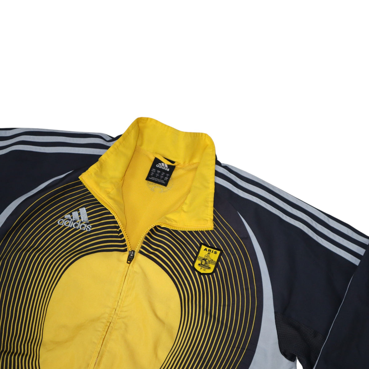 Vintage 2000s Adidas Aris Tracksuit Set | Black/Yellow/Grey | Size M