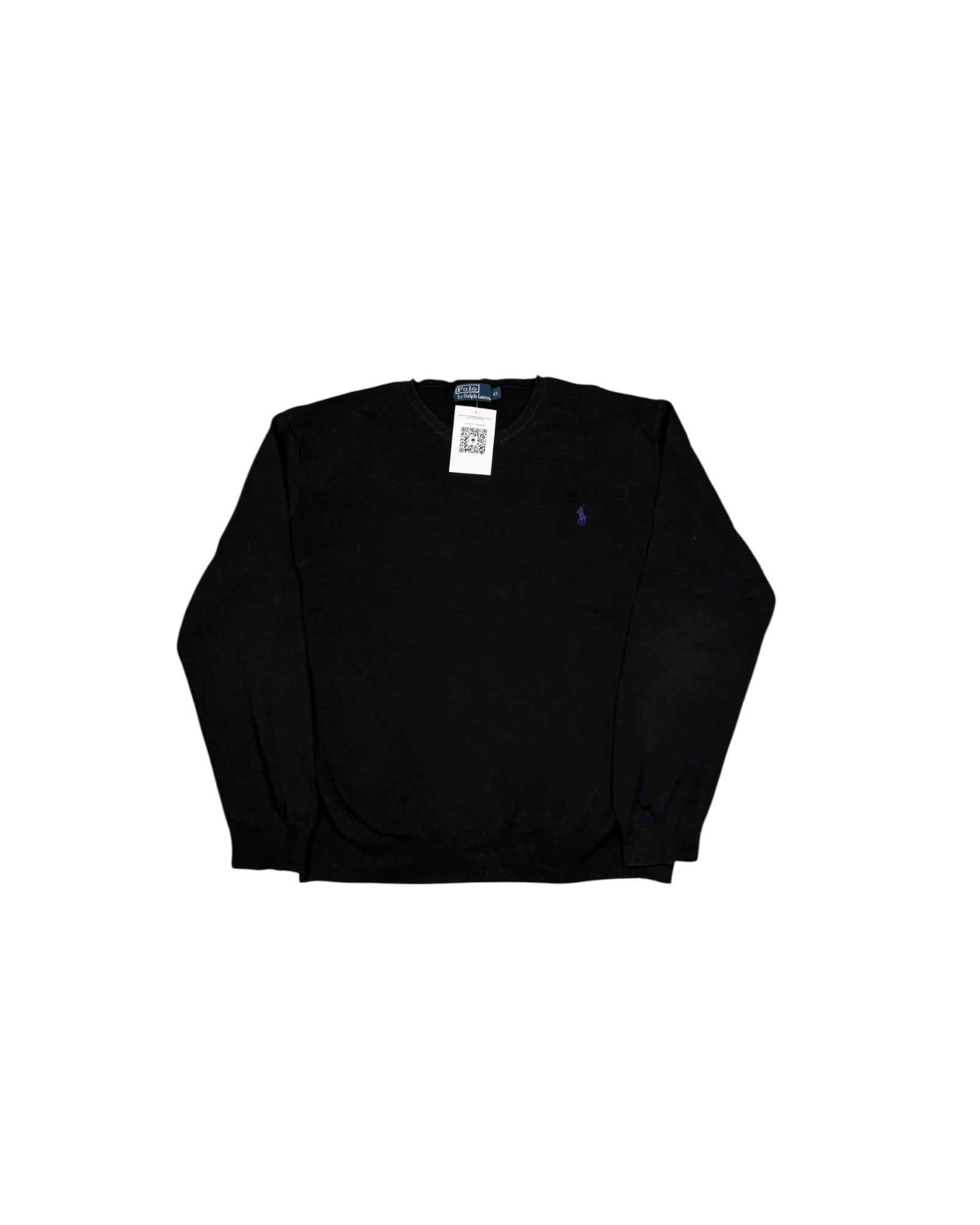 Vintage Polo Ralph Lauren Knitted Sweater Black (XL)