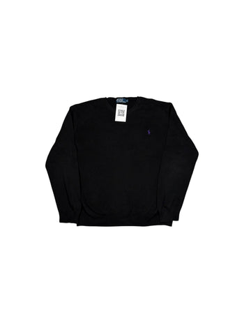 Vintage Polo Ralph Lauren Knitted Sweater Black (XL)