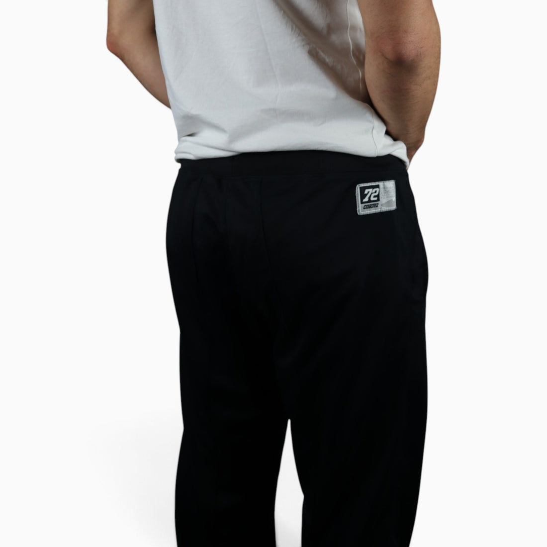 2000s Nike Cortez trackpants in black — worn