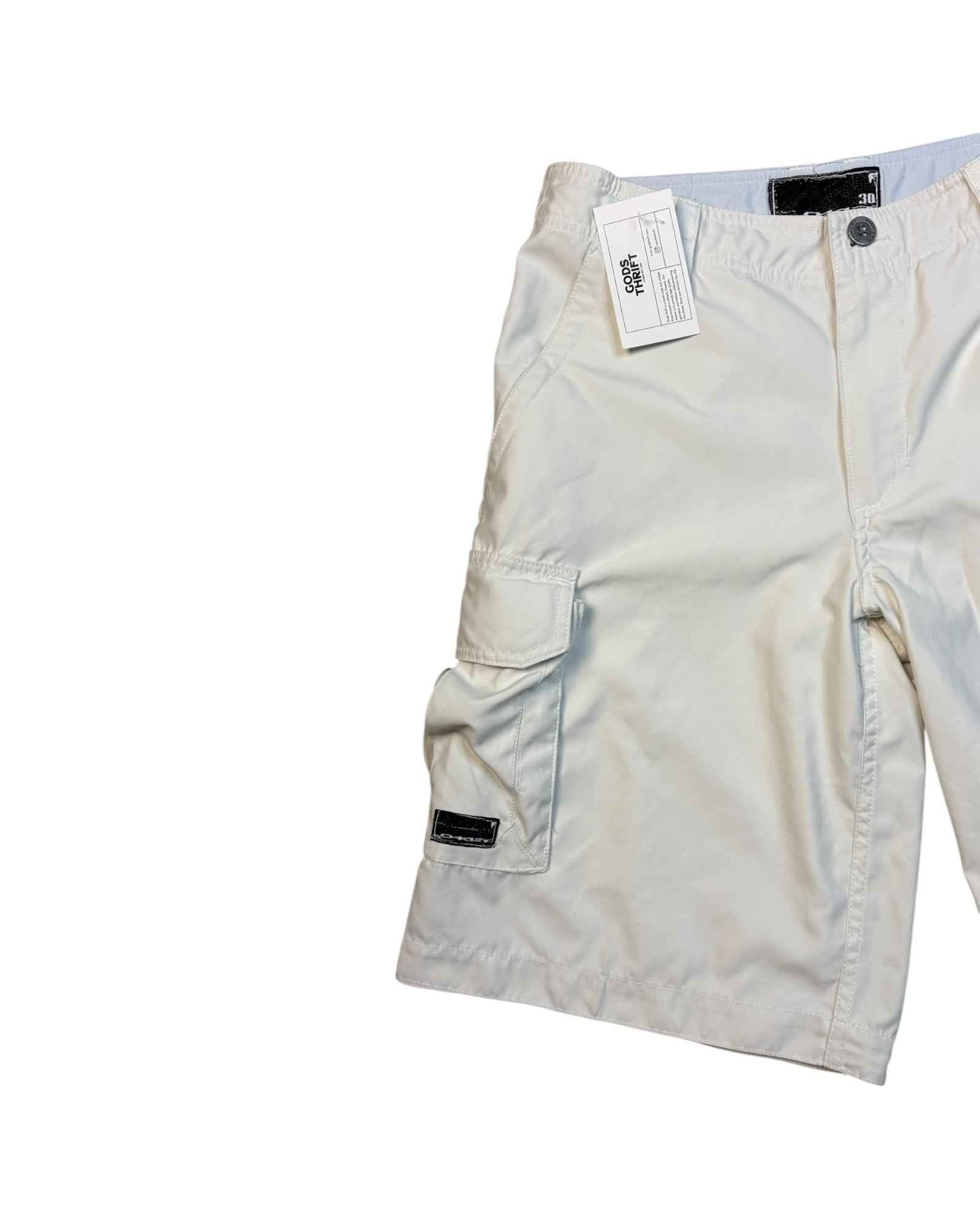 Vintage Oakley Cargo Shorts White (W30)
