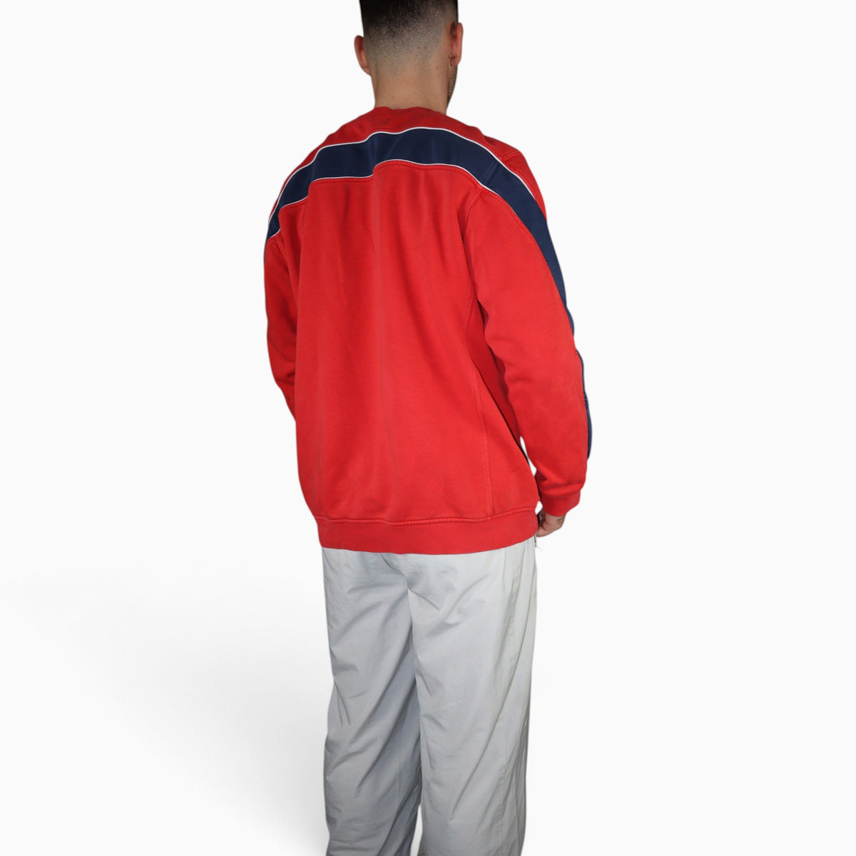 Vintage 2000s Nike Center Swoosh Crewneck | Red | Size L