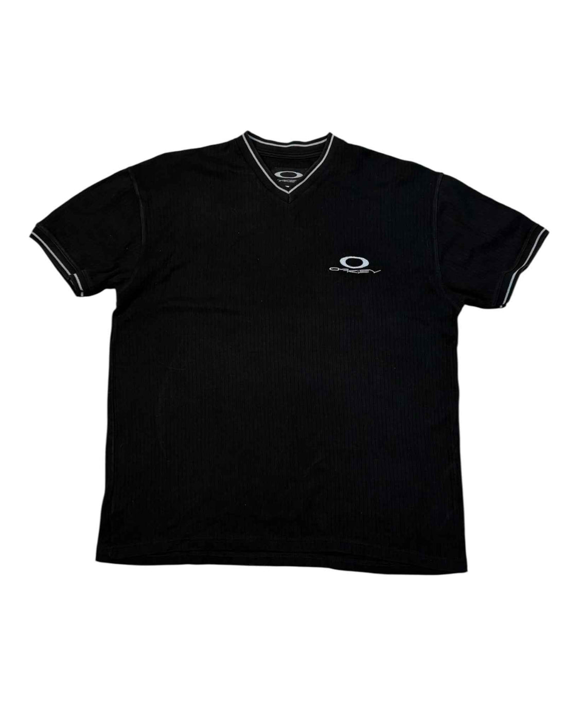 Vintage Oakley V-neck T-shirt Black (XL)