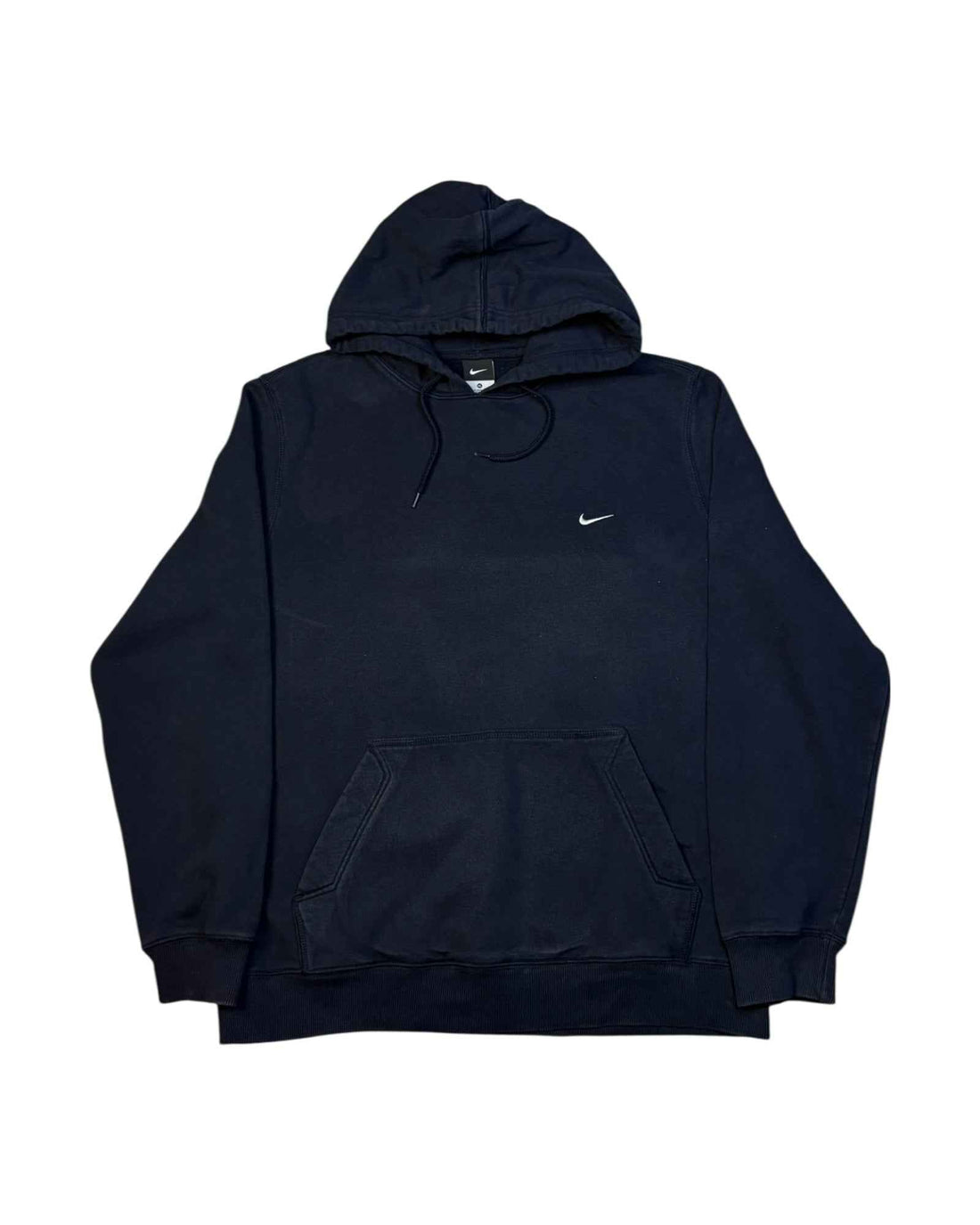 Vintage Nike Mini Swoosh Hoodie Navy Blue (XL)