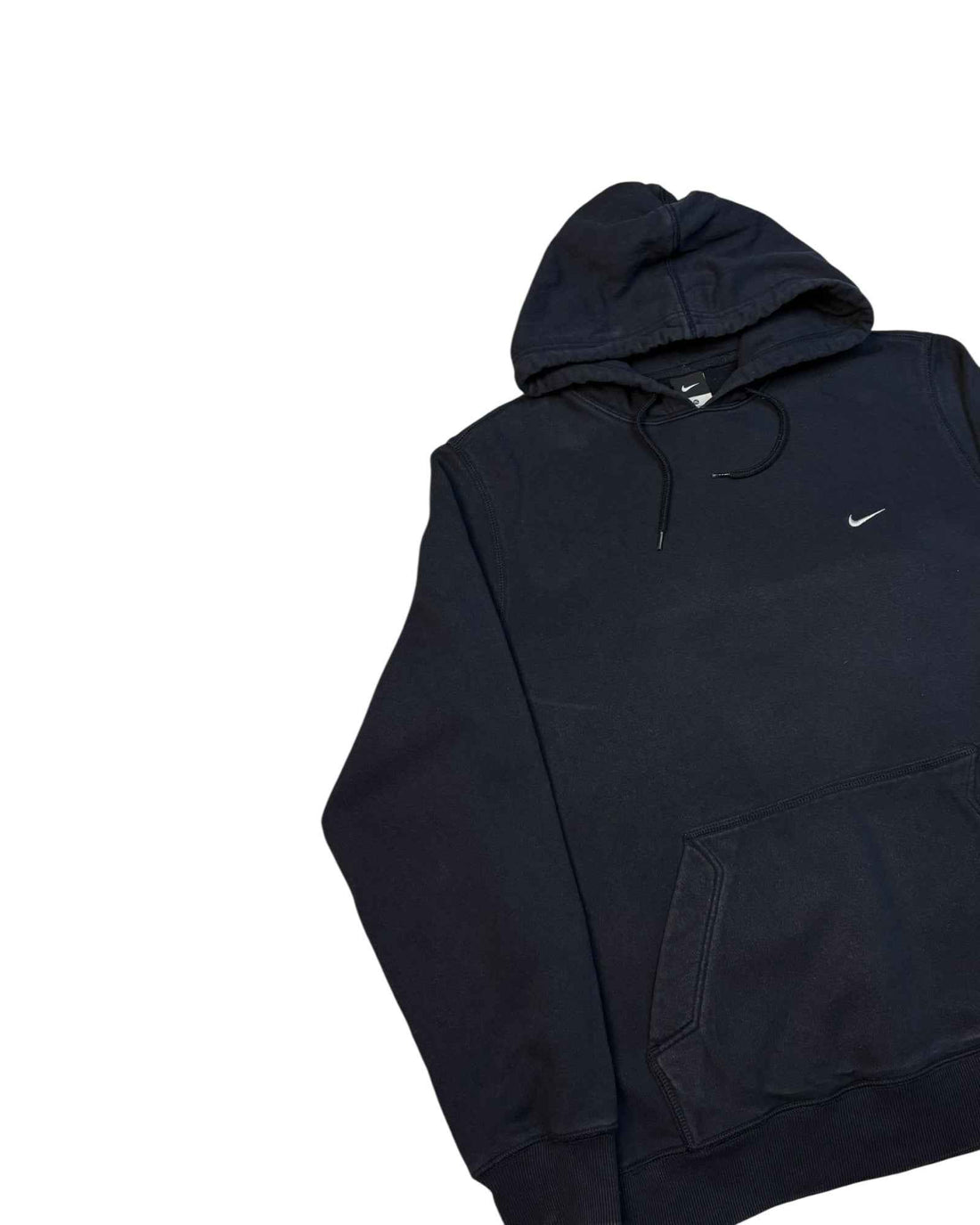 Vintage Nike Mini Swoosh Hoodie Navy Blue (XL)