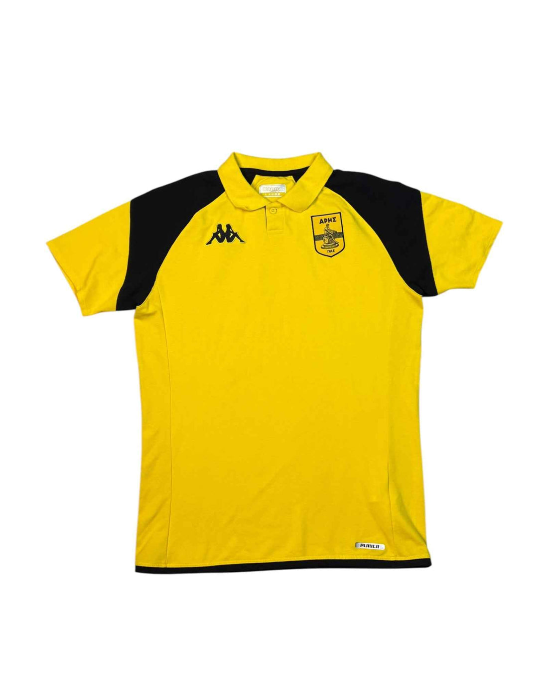 Vintage Kappa Aris Football Jersey Yellow (L)