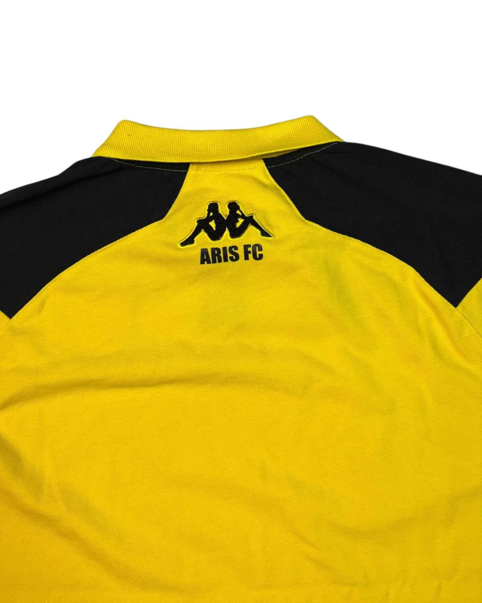 Vintage Kappa Aris Football Jersey Yellow (L)