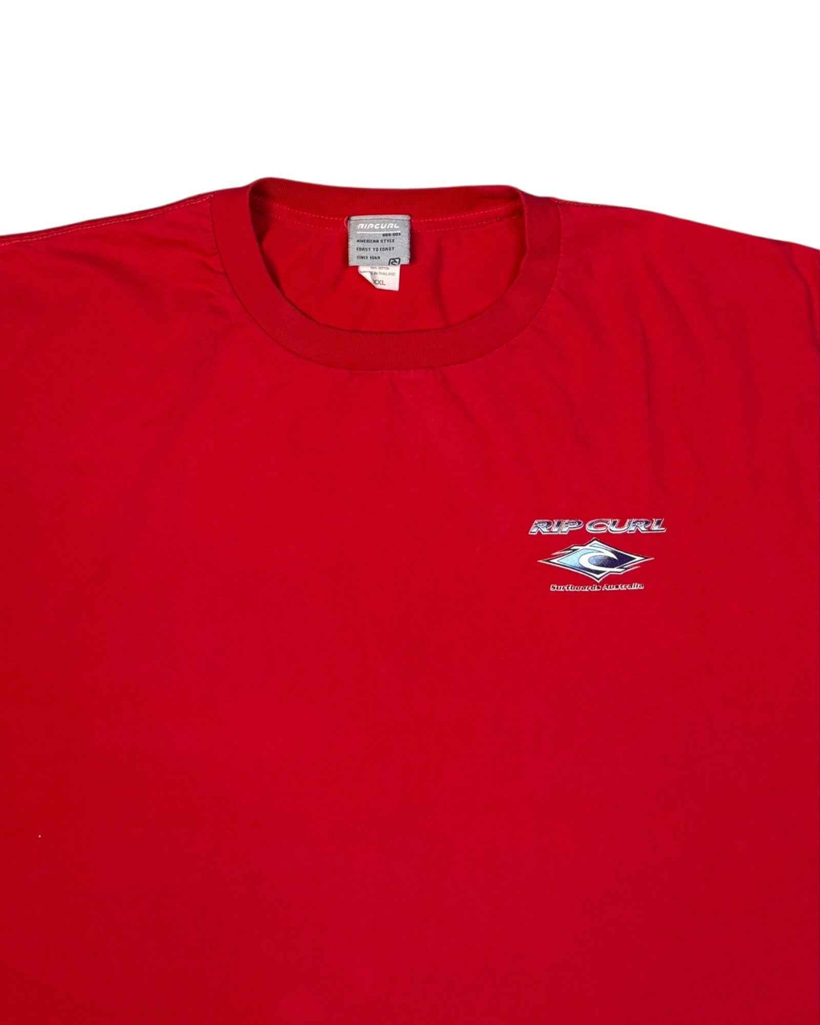 Vintage 1990s Rip Curl T-shirt Red (2XL)
