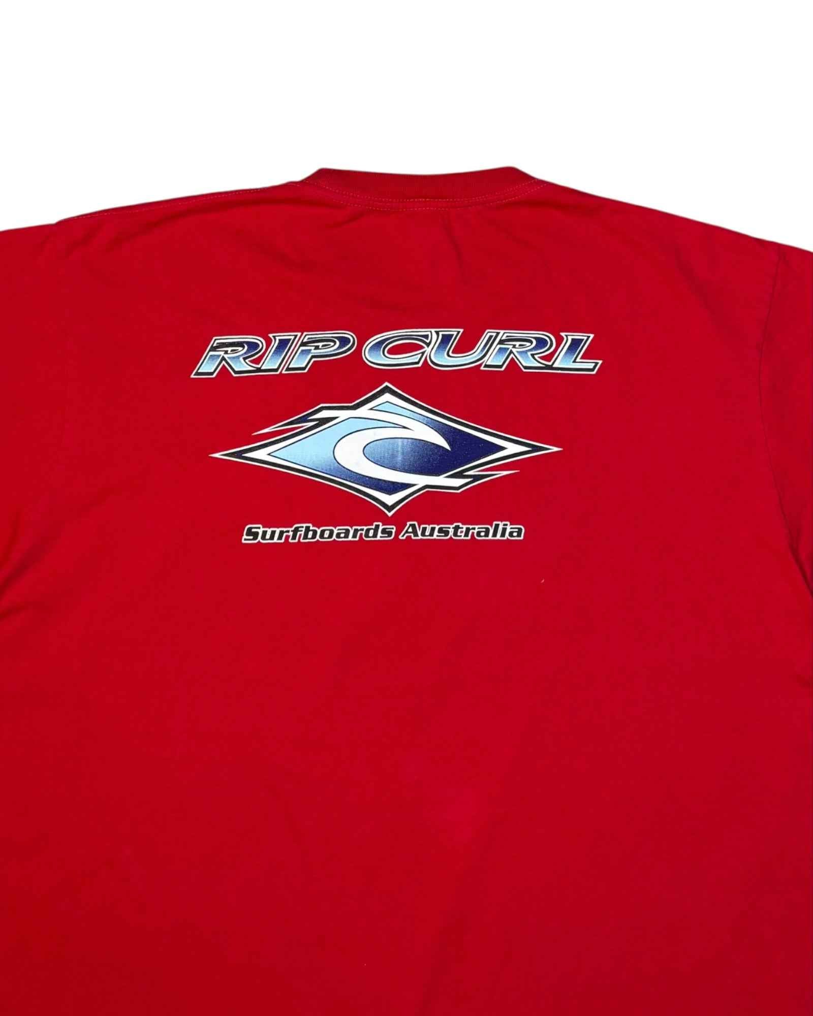 Vintage 1990s Rip Curl T-shirt Red (2XL)