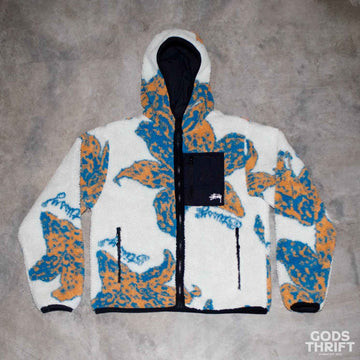 Stussy floral sherpa - Gods Thrift Athens