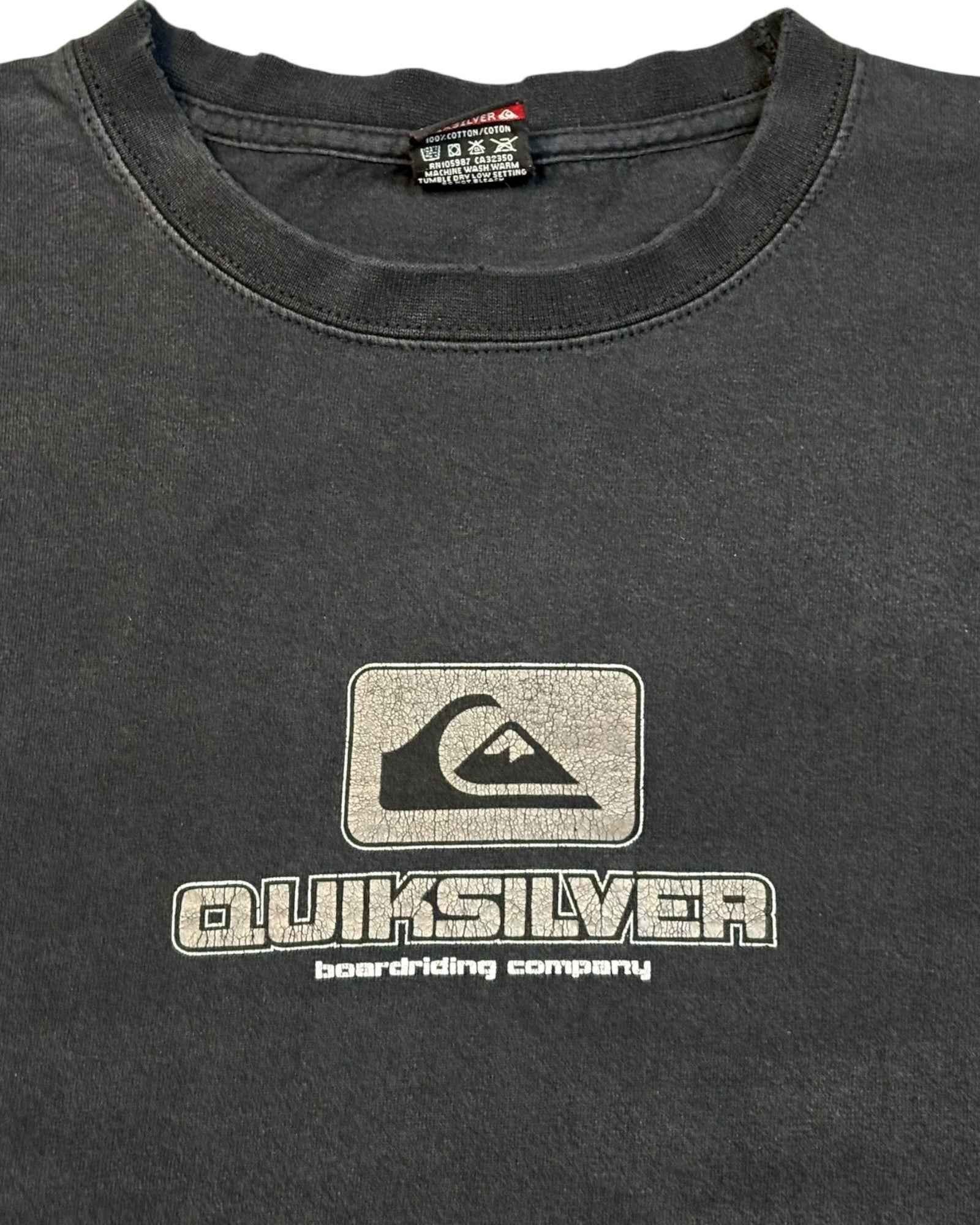 Vintage Quiksilver T-shirt | Black | Size M cropped