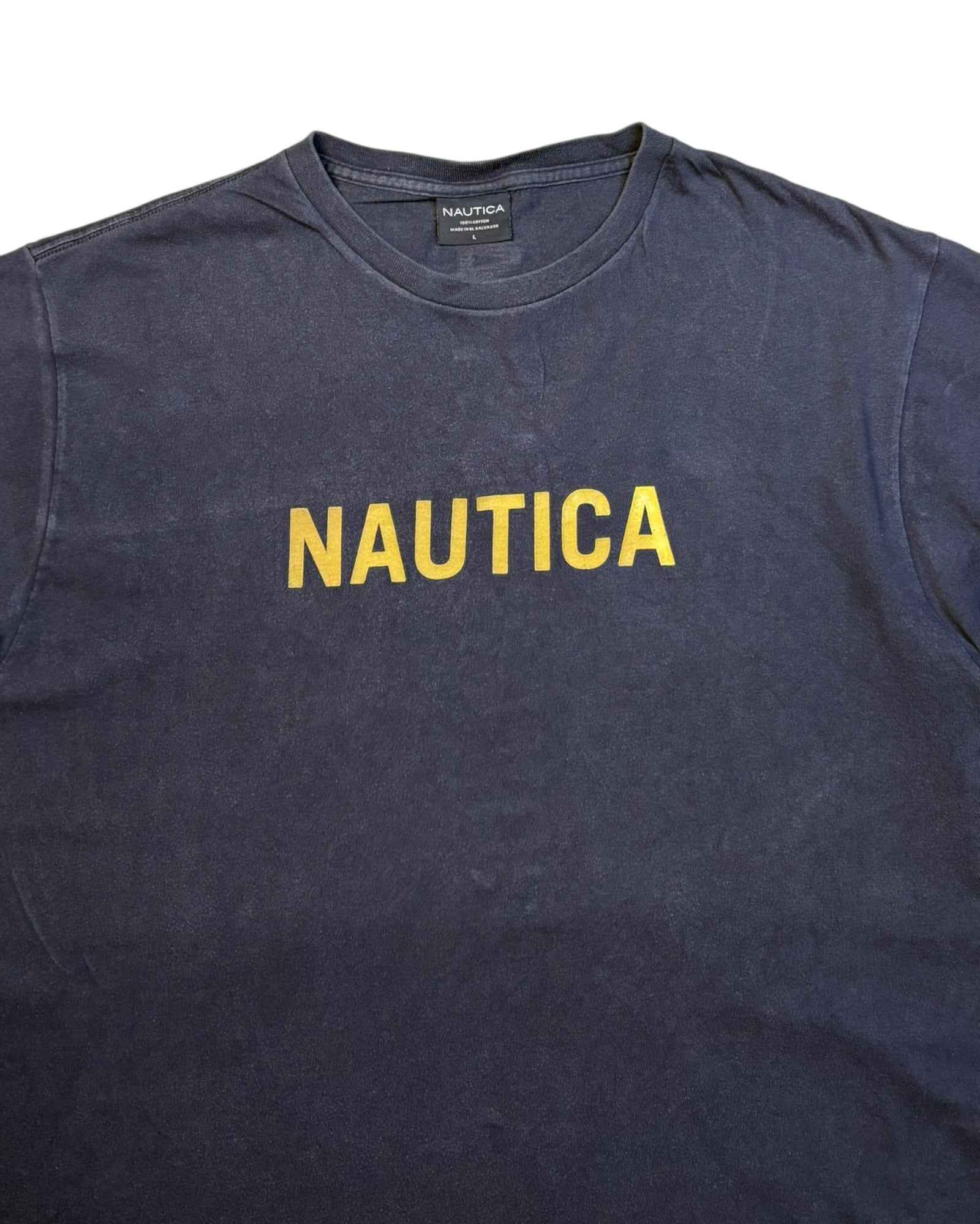 Vintage Nautica T-shirt | Navy Blue | Size L
