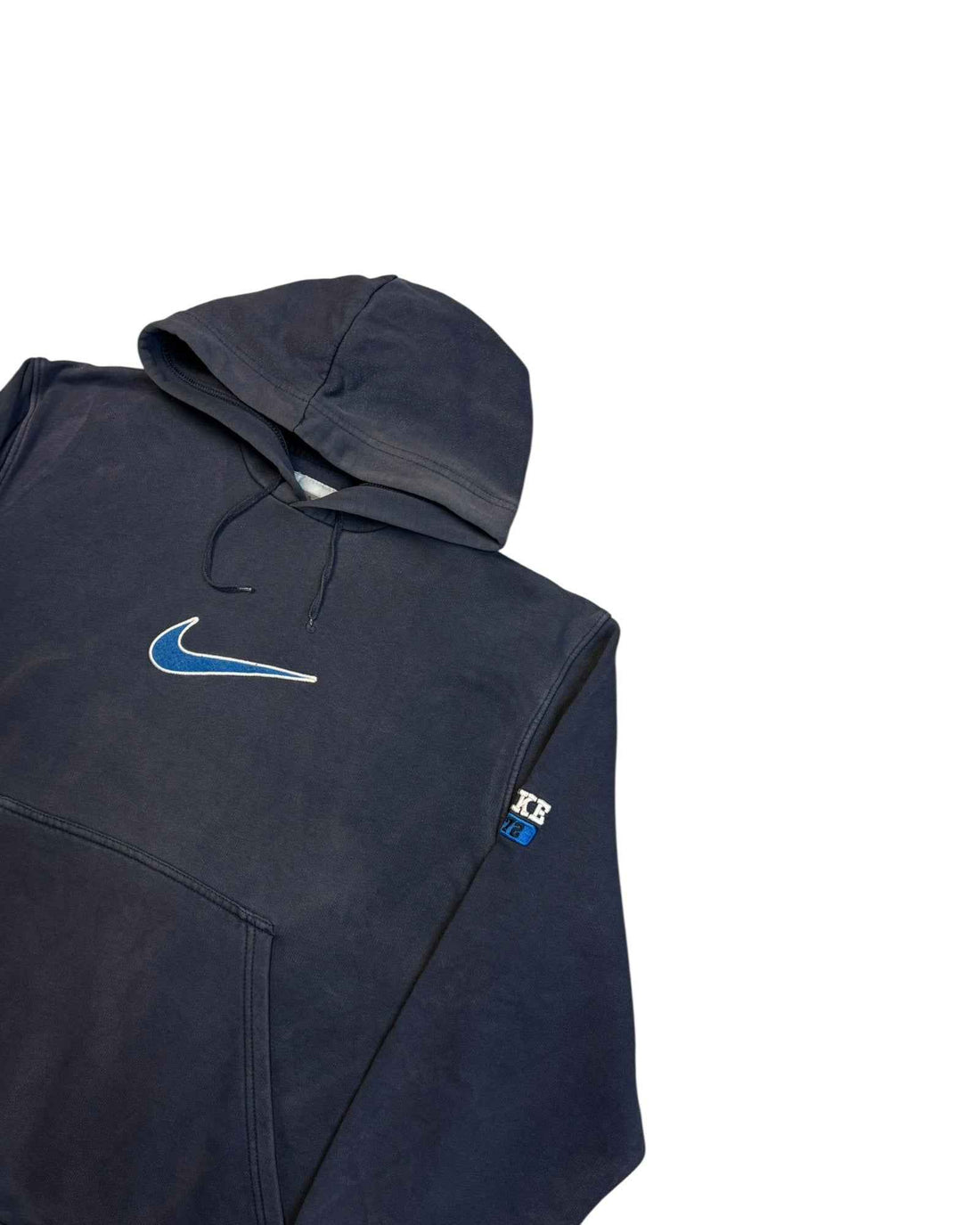Vintage 00s Nike Center Swoosh Hoodie | Navy Blue | Size M