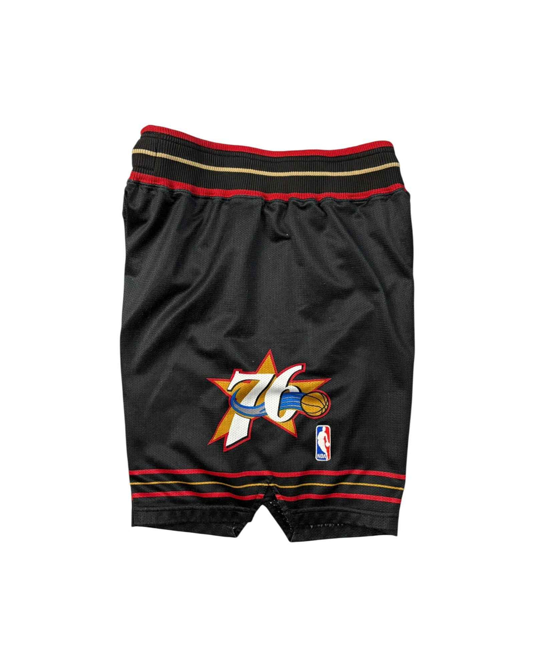 Vintage Champion Philadelphia 76ers Athletic Shorts | Black | Size S