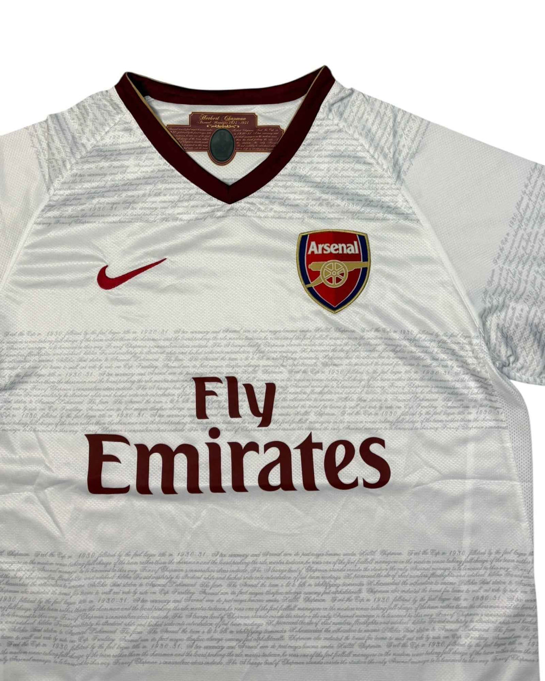 Vintage Arsenal 2007-08 Away Jersey | White | Size L