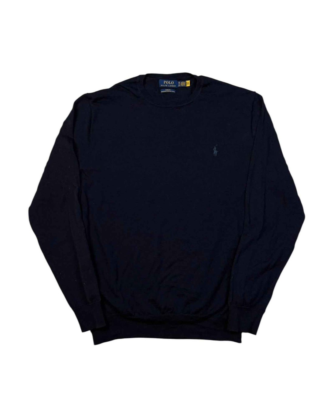 Polo Ralph Lauren Washable Merino Wool Knit Sweater | Navy Blue | Size 2XL