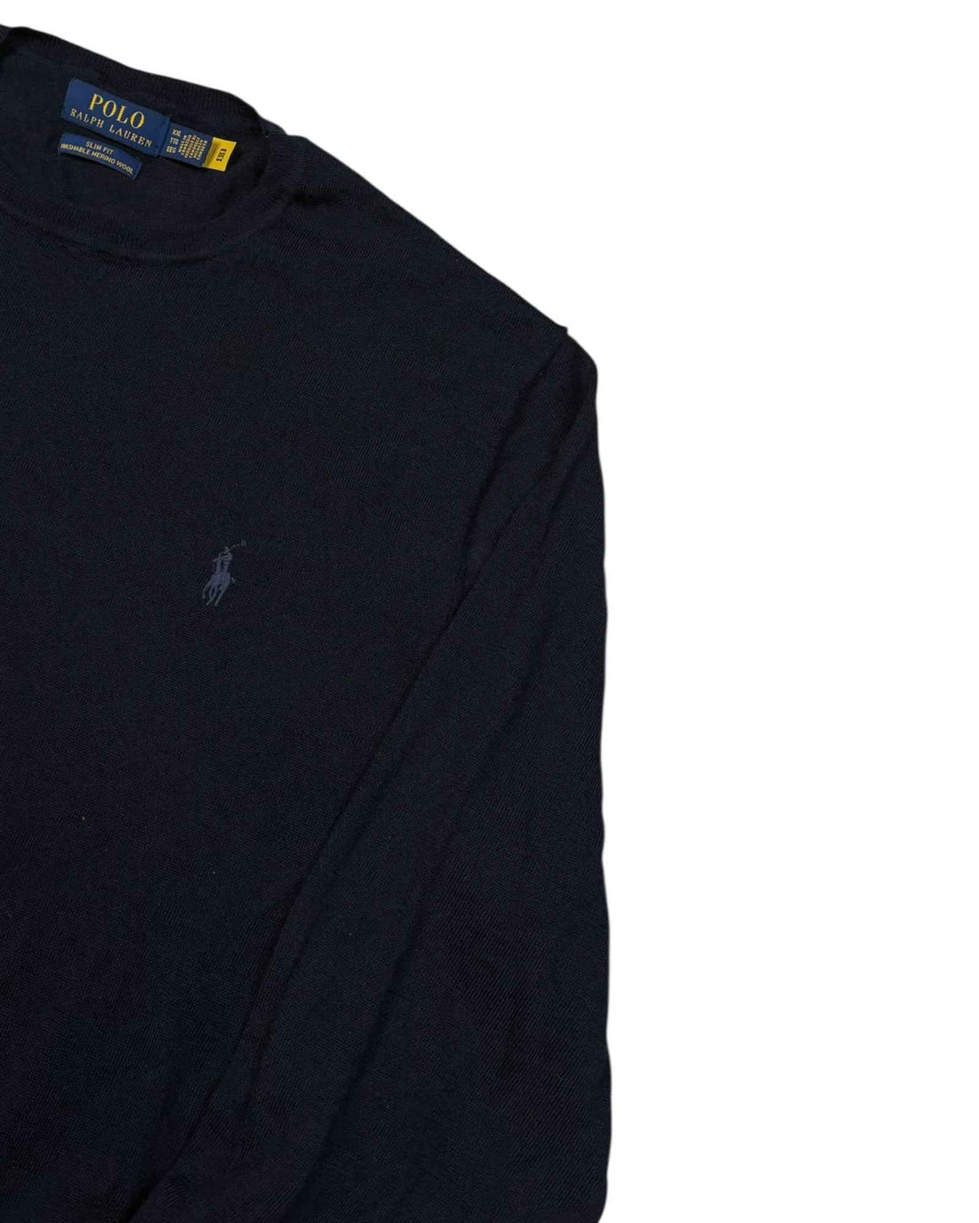 Polo Ralph Lauren Washable Merino Wool Knit Sweater | Navy Blue | Size 2XL
