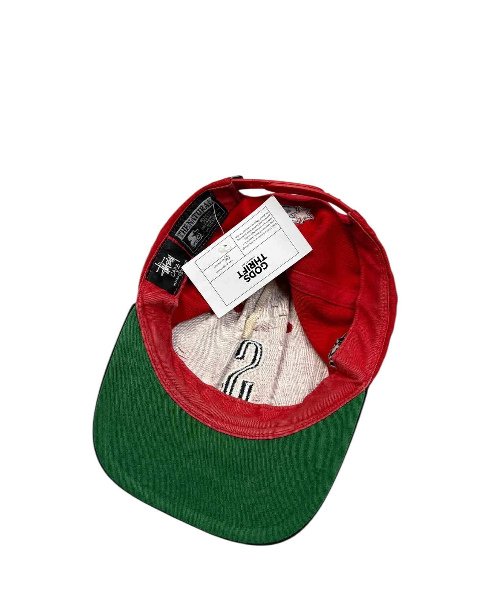 Vintage Stussy X Starter Vintage Hat | Black - Red | One Size