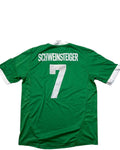 Adidas 2012 Germany Away Jersey Schweinsteiger #7 | Green | Size S