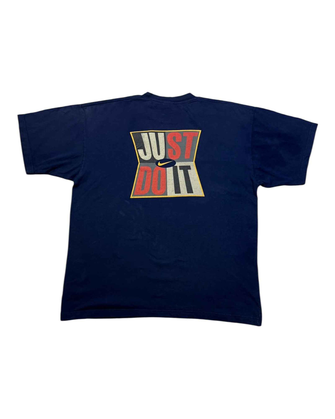 Vintage 1990s Nike T-shirt | Navy Blue | Size XL