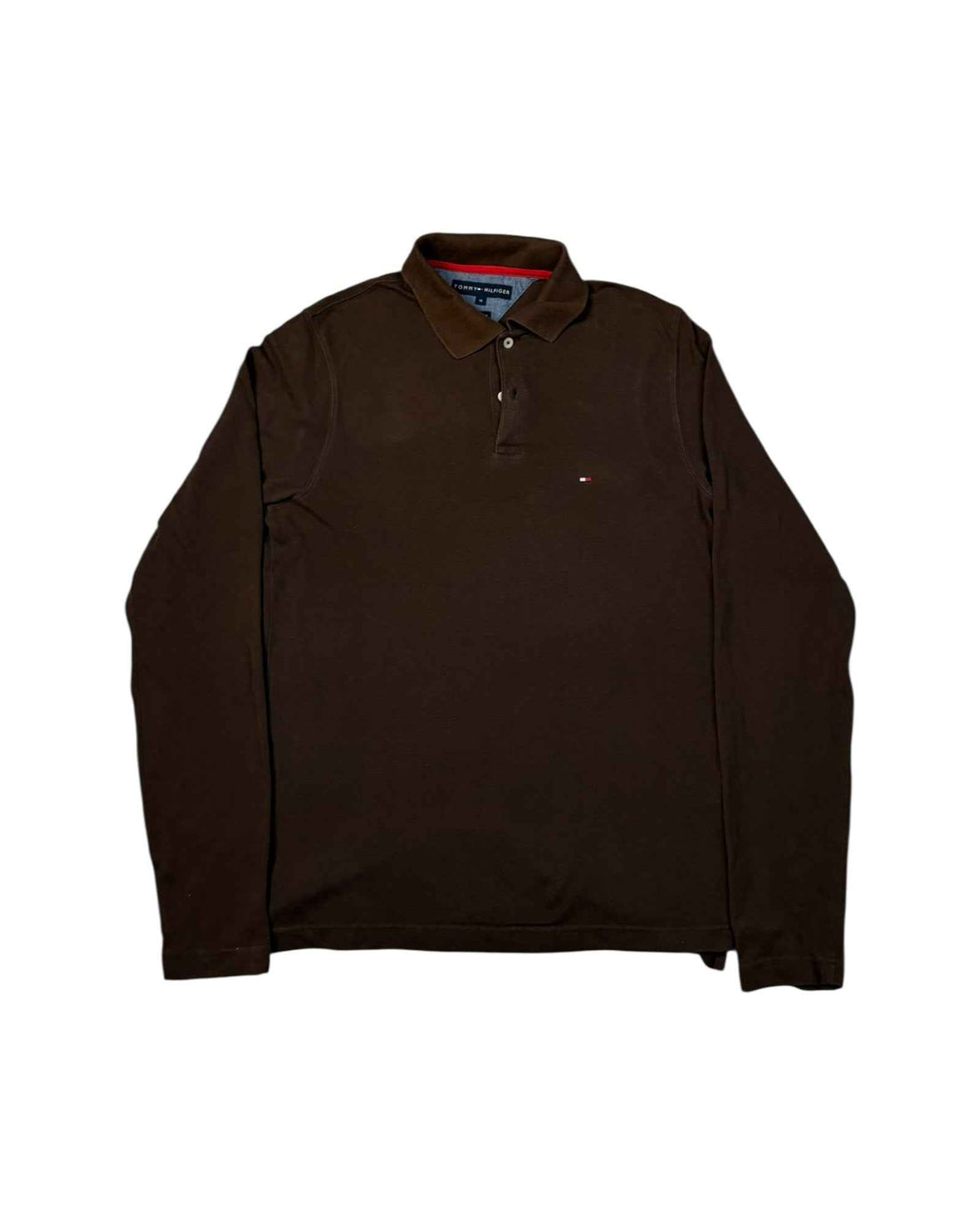 Vintage Tommy Hilfiger Polo Longsleeve T-Shirt | Brown | Size M
