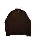 Vintage Tommy Hilfiger Polo Longsleeve T-Shirt | Brown | Size M