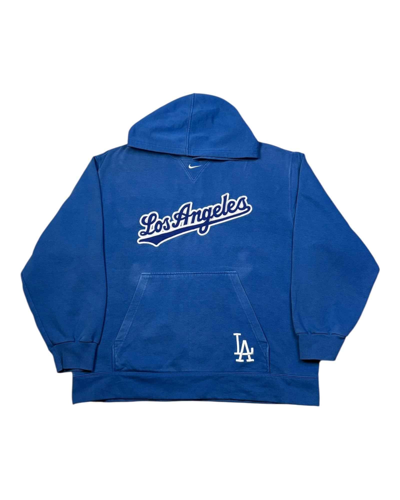 Vintage 00s Nike MLB "La Dodgers" Hoodie | Blue | Size L