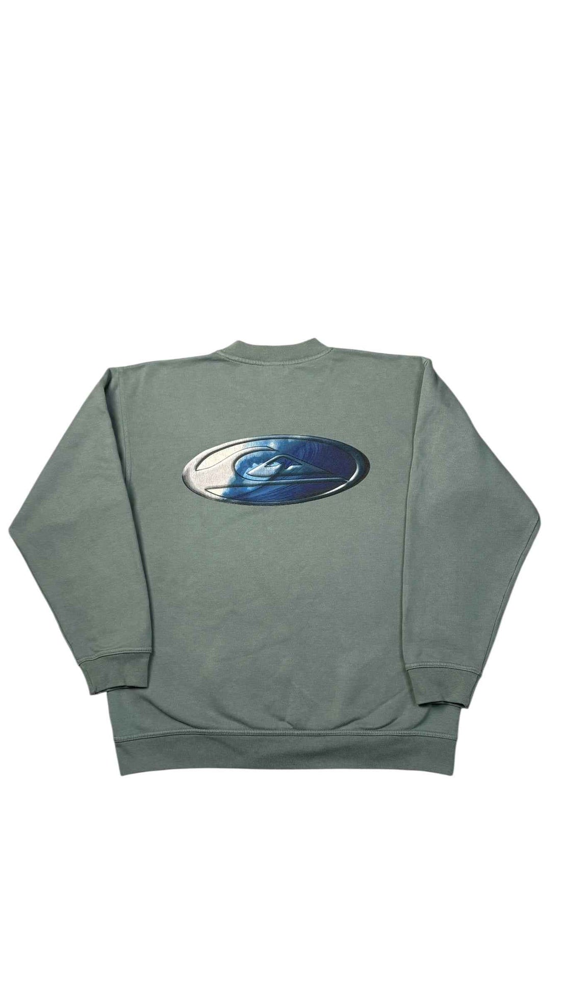 Vintage Quiksilver Crewneck | Green | Size Boxy M