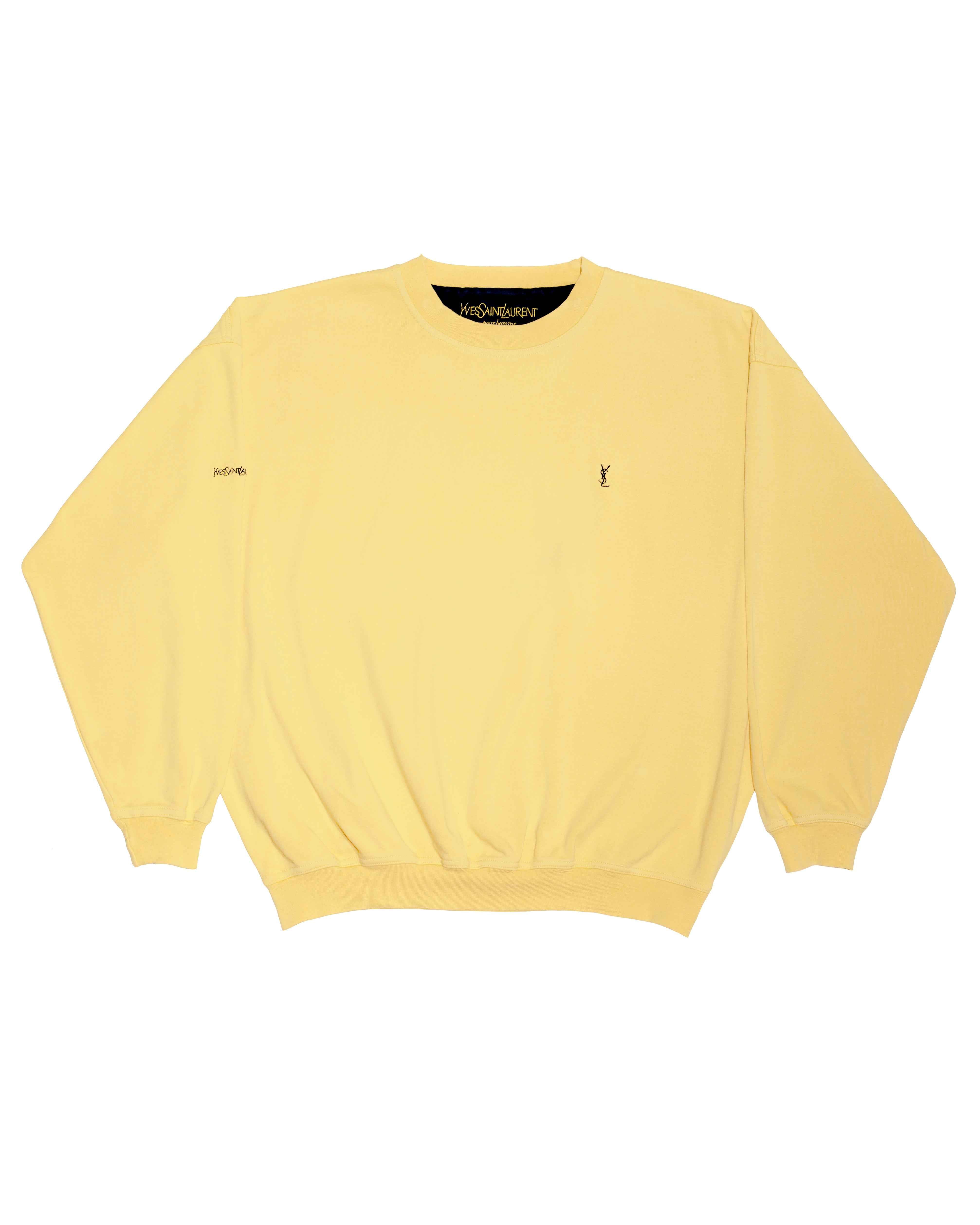 Yves Saint Laurent 90s Crewneck in Cannary - Gods Thrift Athens
