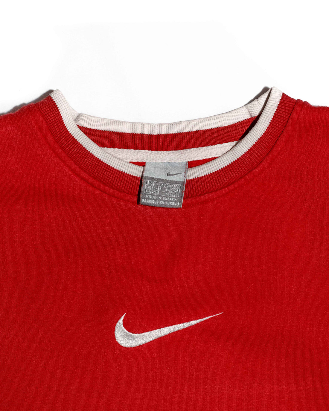 Nike red center swoosh crewneck - Gods Thrift Athens