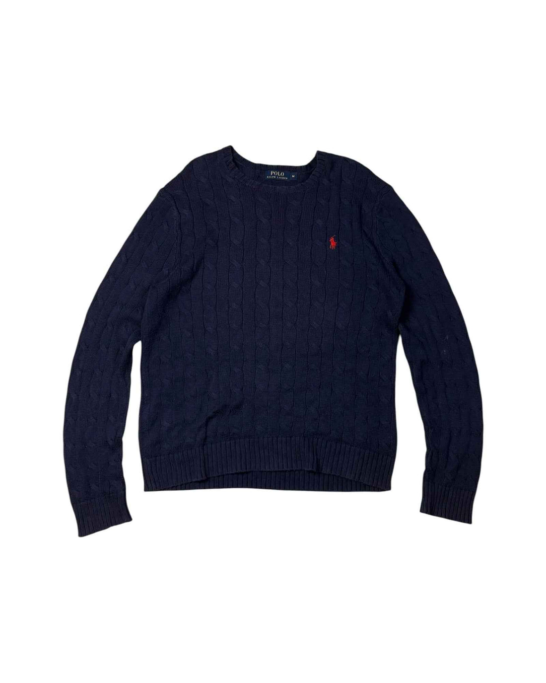 Vintage Polo Ralph Lauren Cable Knit | Navy Blue | Size M