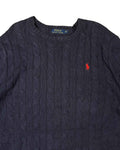 Vintage Polo Ralph Lauren Cable Knit | Navy Blue | Size M