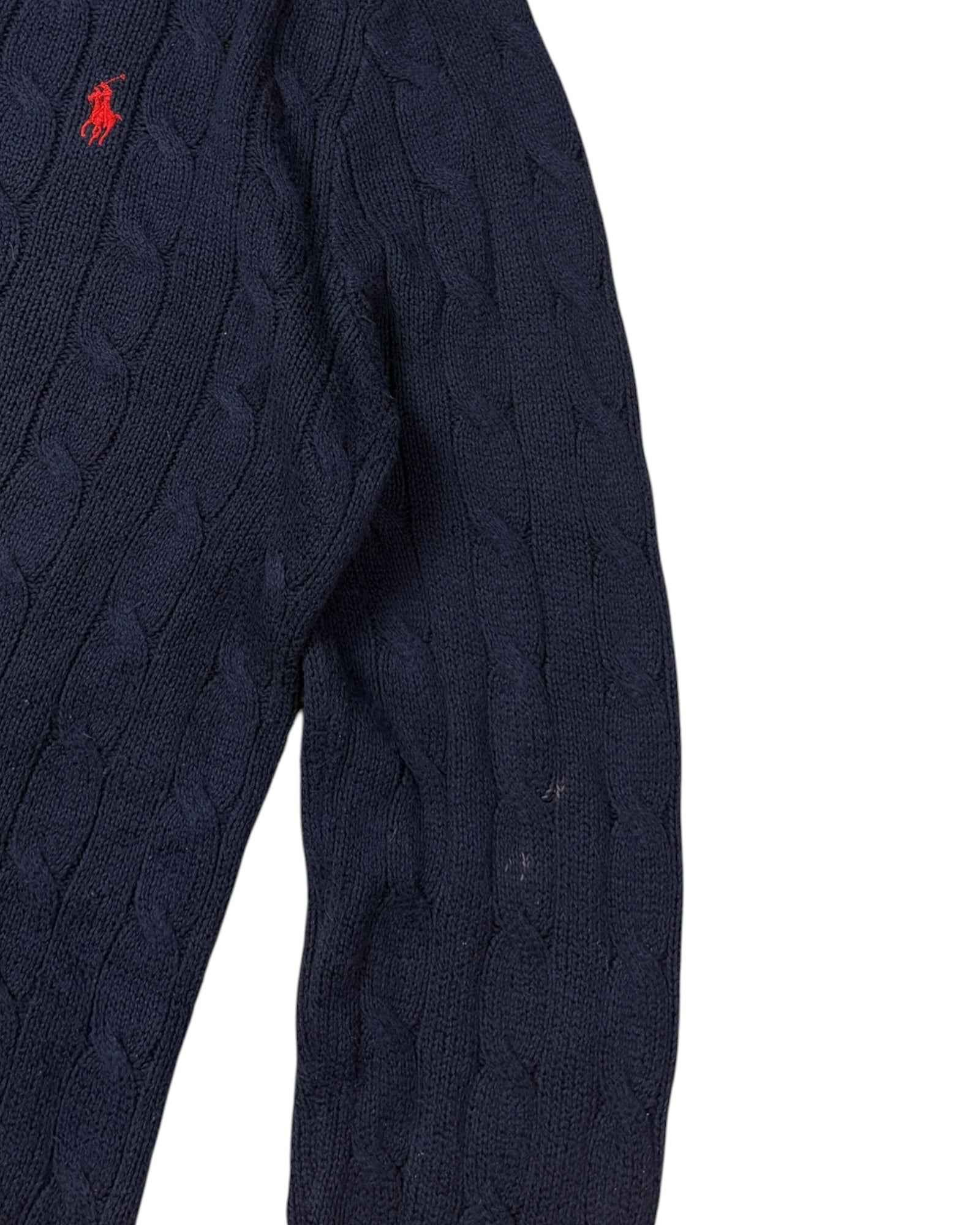 Vintage Polo Ralph Lauren Cable Knit | Navy Blue | Size M