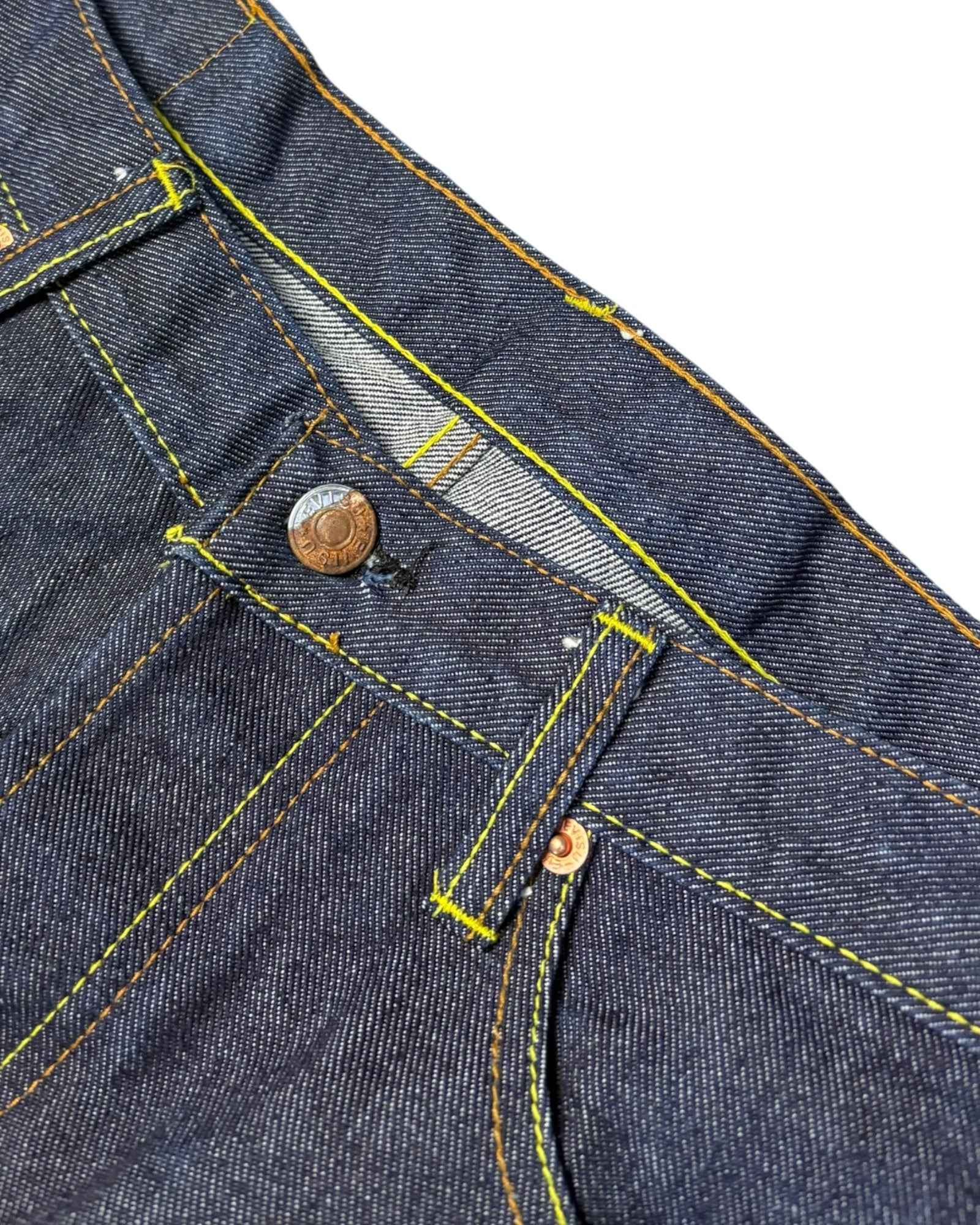 Vintage Rare 2004 Evisu Embroidered Dragon Daicoc Jeans | Navy Blue | W34 L35