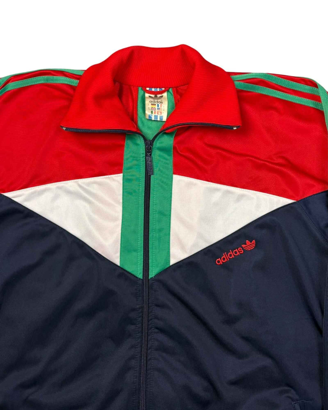 Vintage Late 80s - Early 90s Adidas Trackjacket | Multicolor | Size L