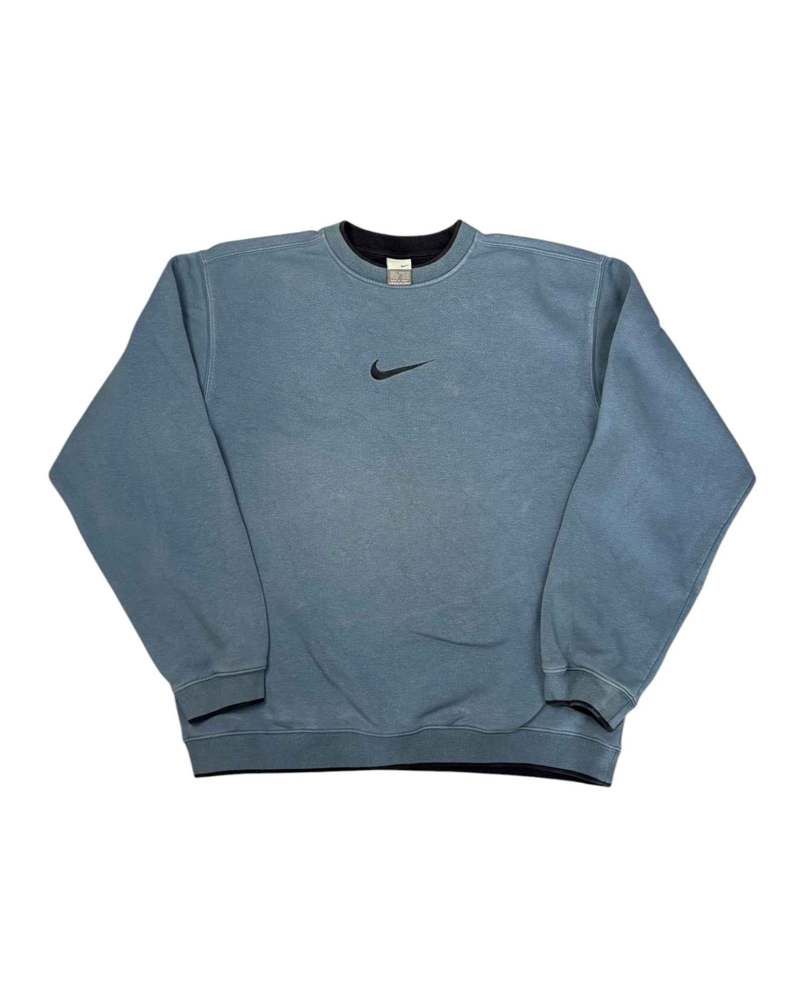 2002 Vintage Nike Center Swoosh Crewneck | Baby Blue | Size L