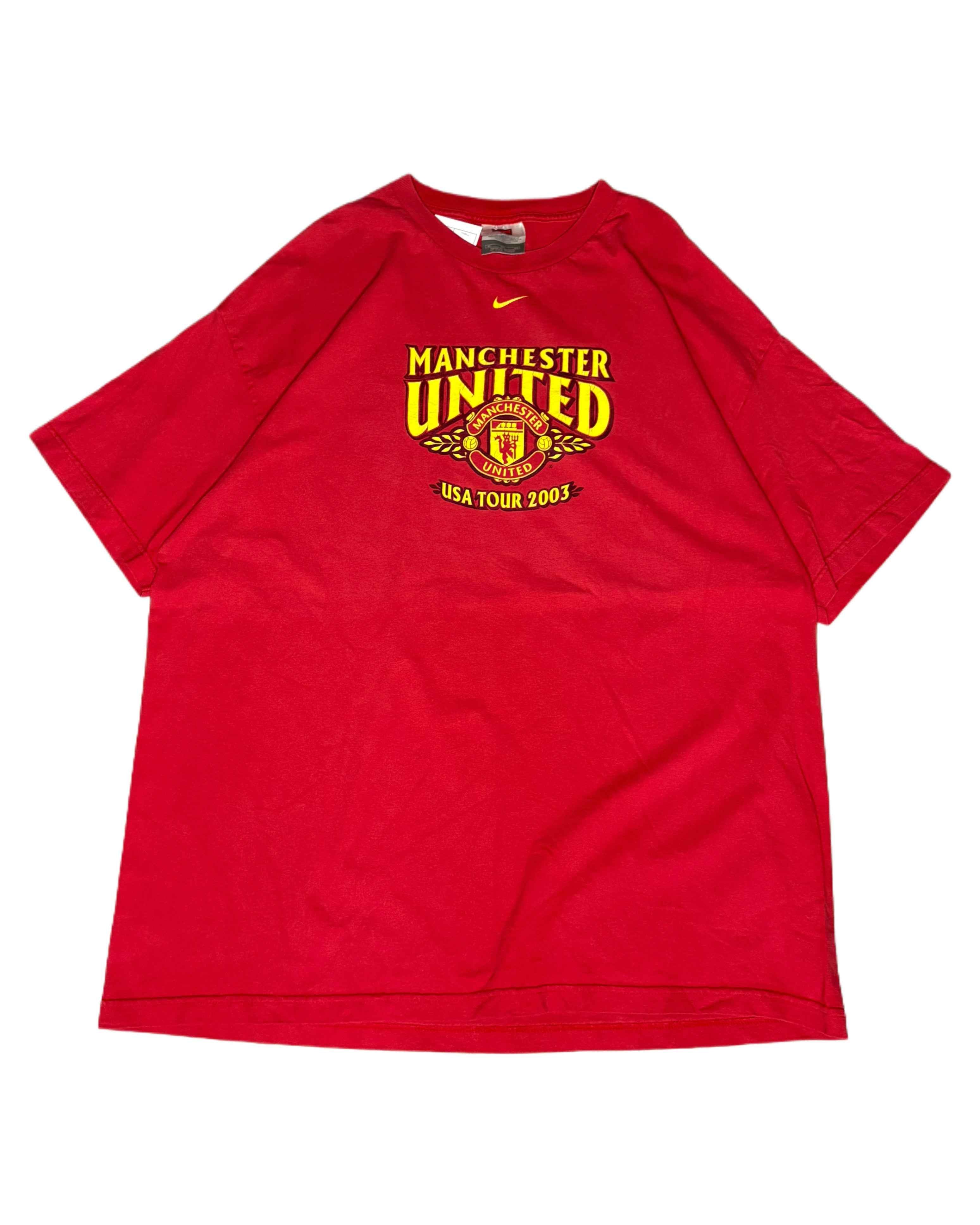 Nike X Manchester United T-shirt XL (Red) - Gods Thrift Athens
