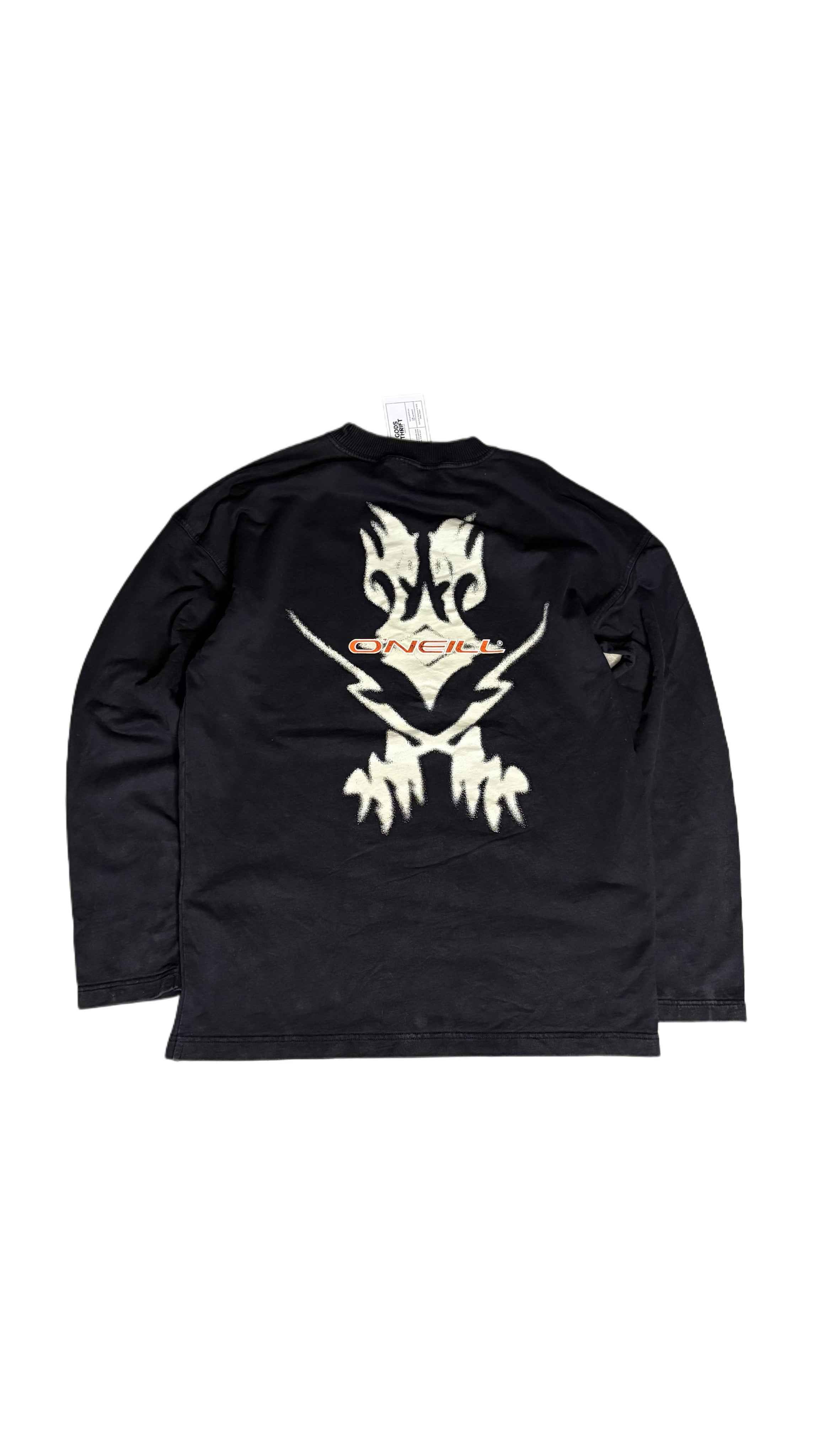 Vintage O'neil Longsleeve T-shirt Black (M) - Gods Thrift Athens