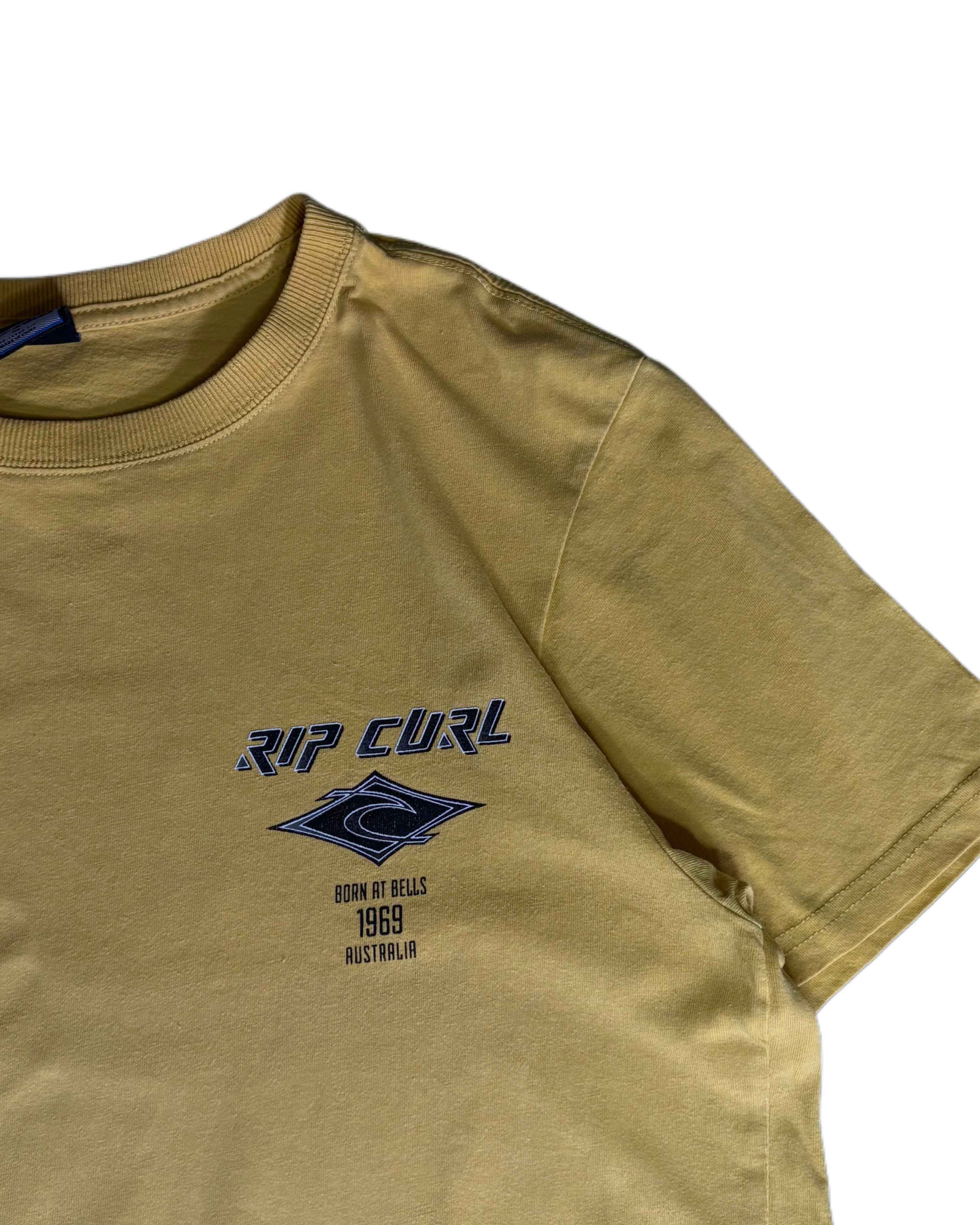 Rip curl T-shirt Yellow (M) - Gods Thrift Athens