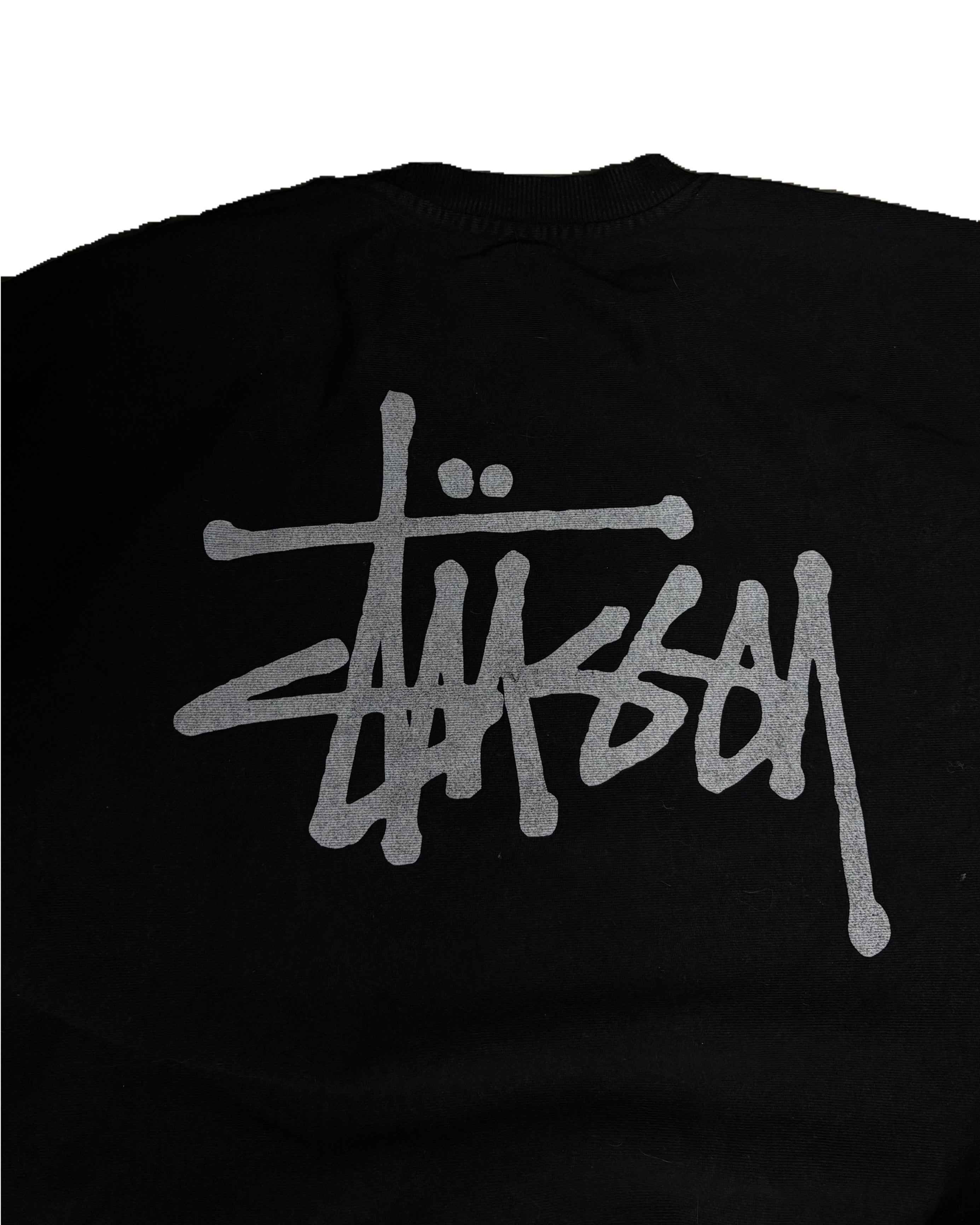 Stussy Crewneck Black (M) - Gods Thrift Athens