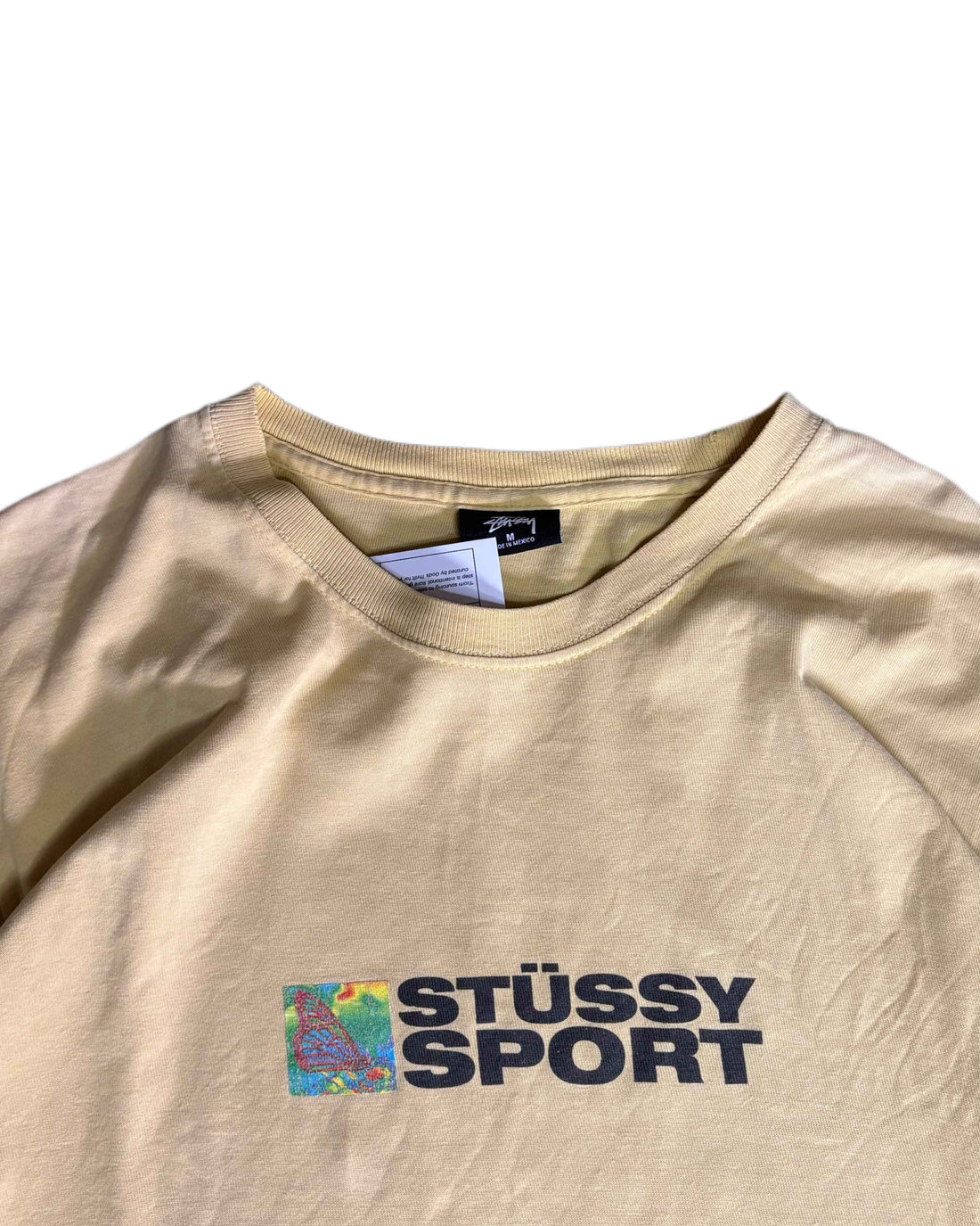 Stussy Sport T-shirt Yellow (M) - Gods Thrift Athens