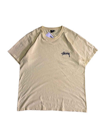 Stussy T-shirt Yellow (M) - Gods Thrift Athens