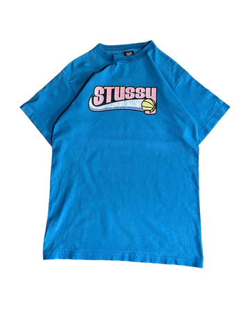 Stussy T-shirt Blue (M) - Gods Thrift Athens
