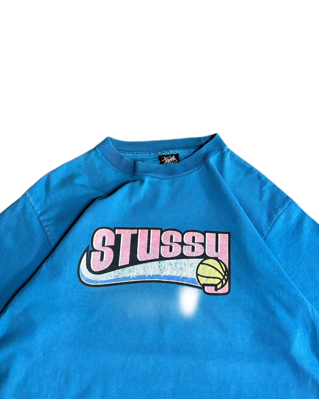 Stussy T-shirt Blue (M) - Gods Thrift Athens