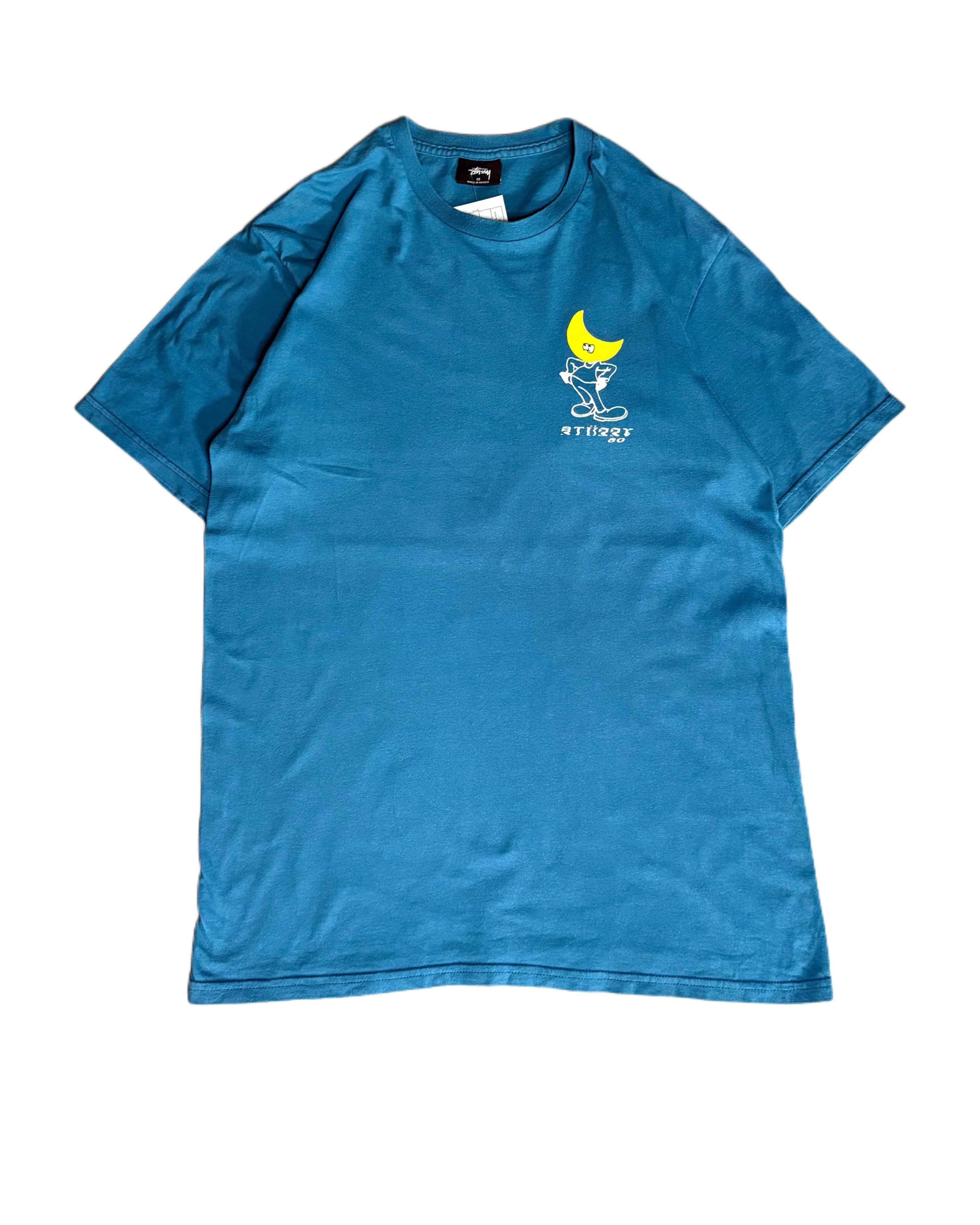 Stussy T-shirt Blue (M) - Gods Thrift Athens