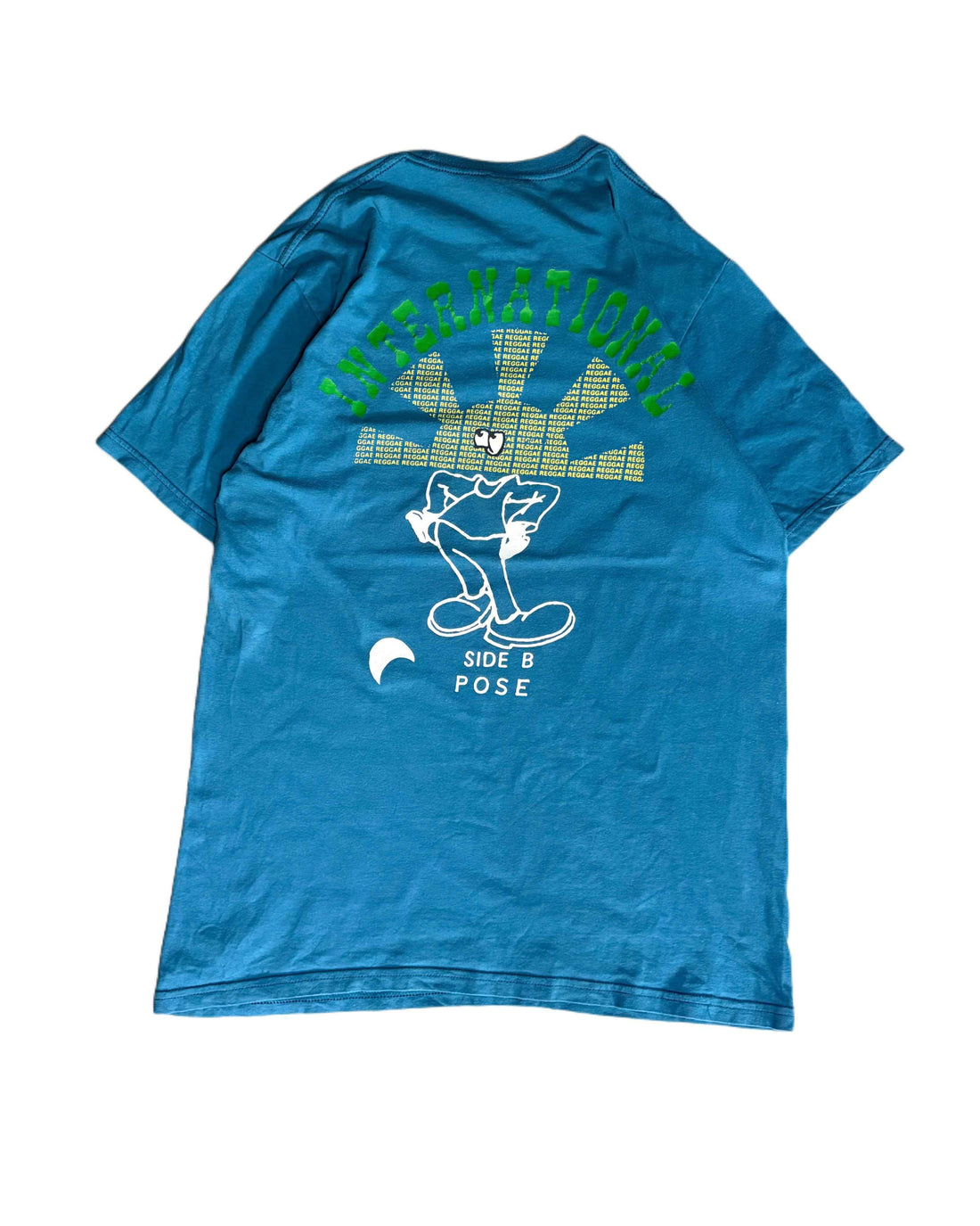 Stussy T-shirt Blue (M) - Gods Thrift Athens