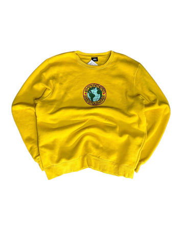 Stussy Crewneck Yellow (L) - Gods Thrift Athens